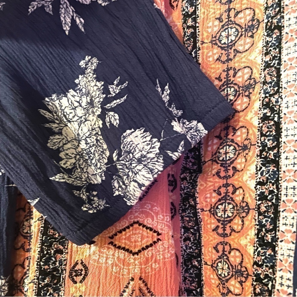 MASON & BELLE Bohemian Floral Tassel Top Size XXL - Picture 7 of 9